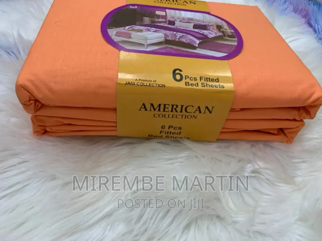 Apair of High Quality Bedsheets and 4pillowcases-Orange