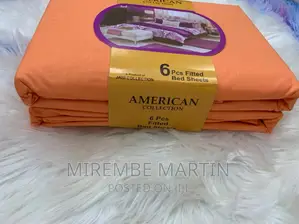 Apair of High Quality Bedsheets and 4pillowcases-Orange