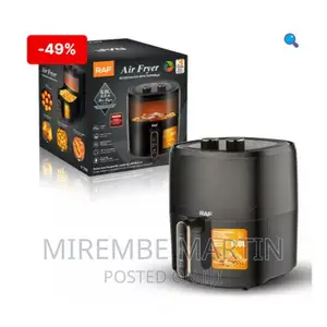 RAF 6 Litres Healthy Oil Free Air Fryer – R.5324 – Black