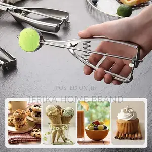 Stainless Steel Ice Cream Spoon Ergonomic Design Cupcakes