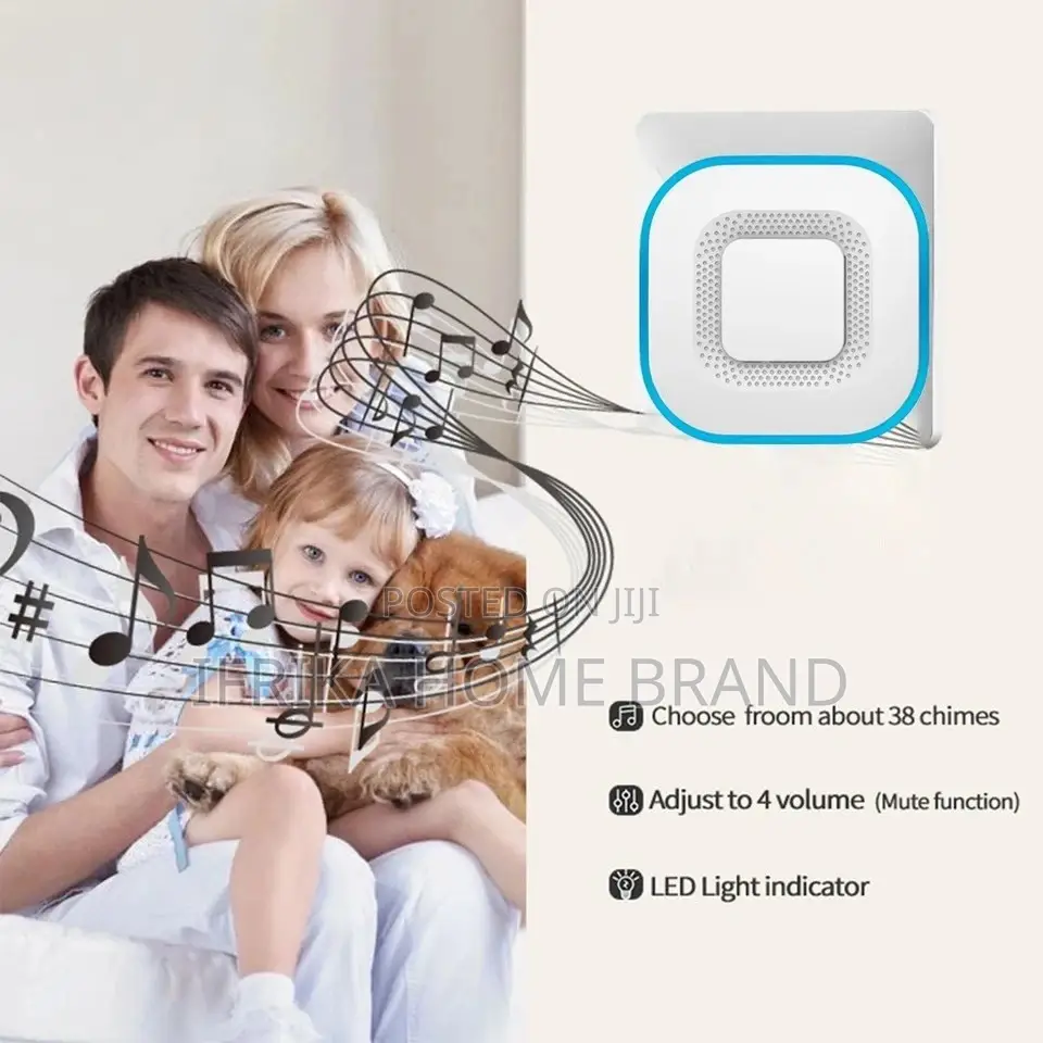 Wireless Waterproof Doorbell 300M Range 38 Chimes US