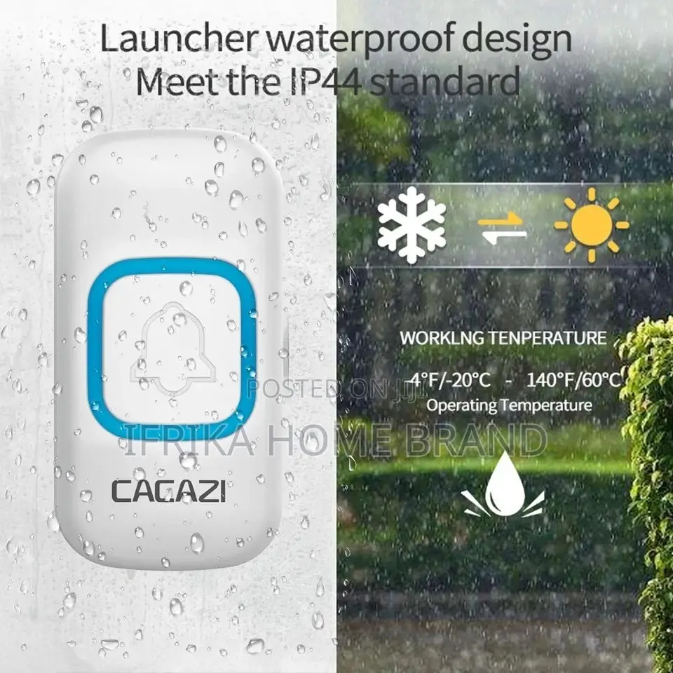 Wireless Waterproof Doorbell 300M Range 38 Chimes US