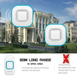 Wireless Waterproof Doorbell 300M Range 38 Chimes US