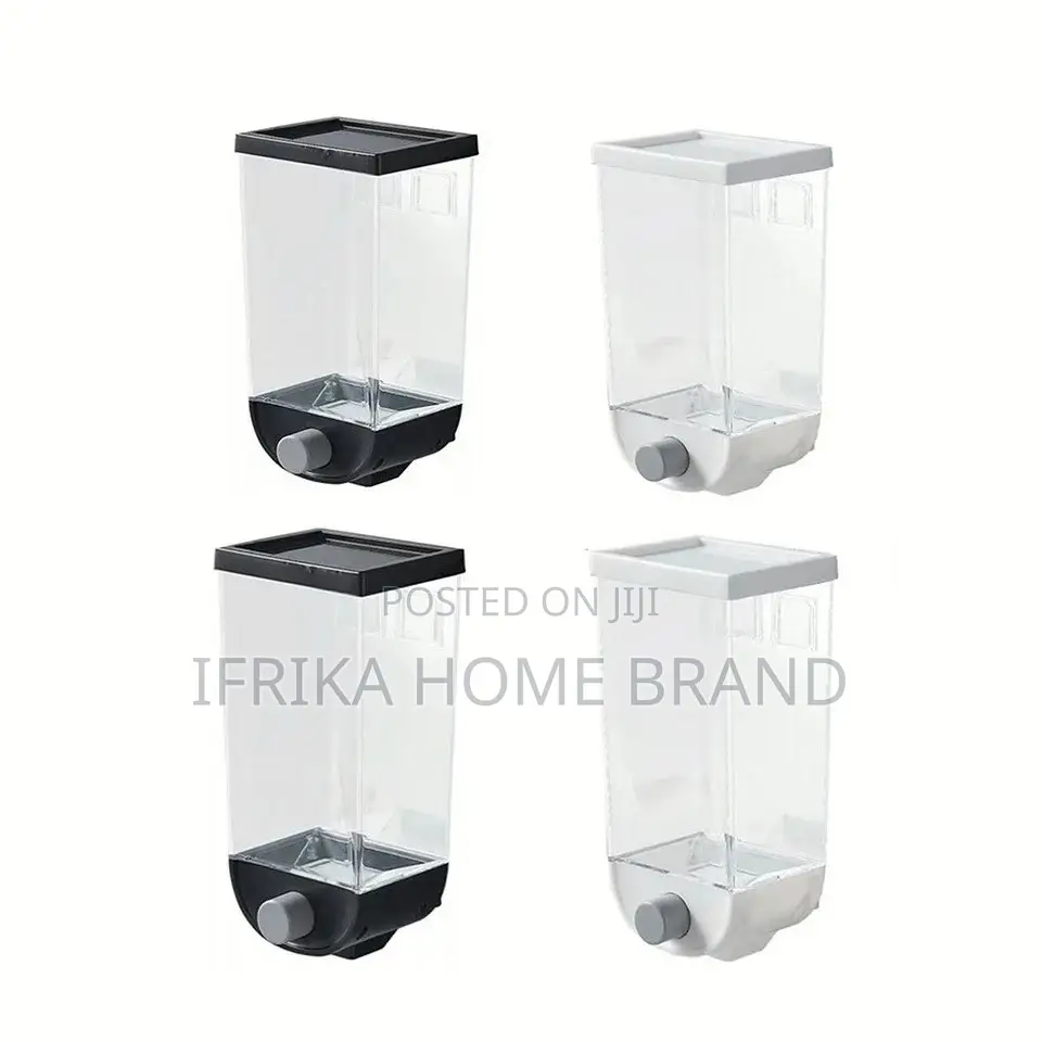 1pc 1/1.5l Bulk Wall Mounted Cereals Storage Dispenser