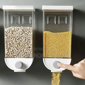 1pc 1/1.5l Bulk Wall Mounted Cereals Storage Dispenser
