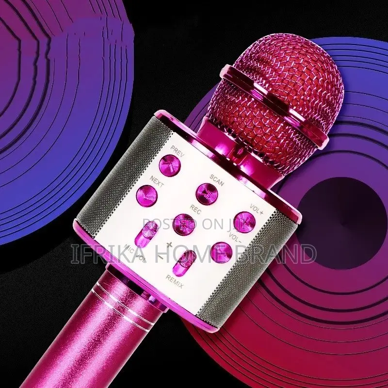 Handheld Karaoke Microphone for Kids Bluetooth Speaker