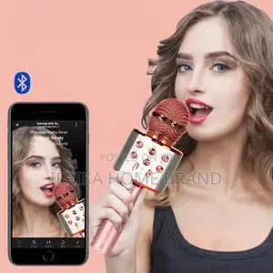 Handheld Karaoke Microphone for Kids Bluetooth Speaker