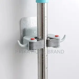 1pcnail-Free Mop Holder Multi-Function Traceless Brush Broom