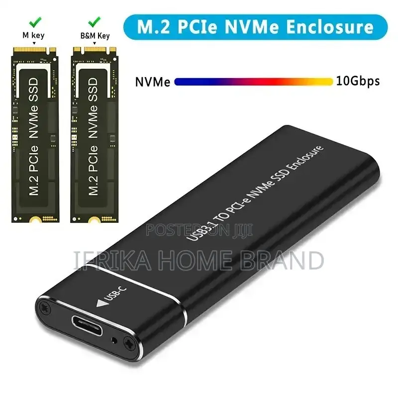 M.2 Nvme SSD Enclosure Adapter Aluminum Case USB 3.0 10gbps