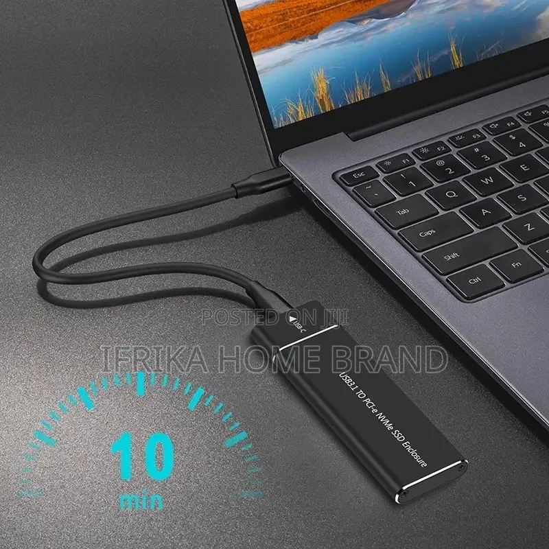 M.2 Nvme SSD Enclosure Adapter Aluminum Case USB 3.0 10gbps