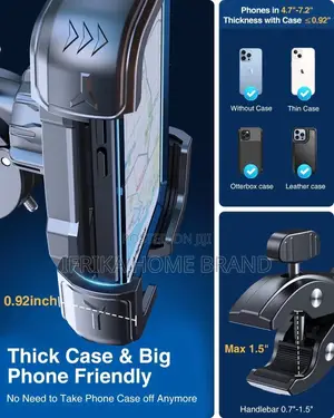 360 Rotation Handlebar Bracket Mount Adjustable Stand Phone