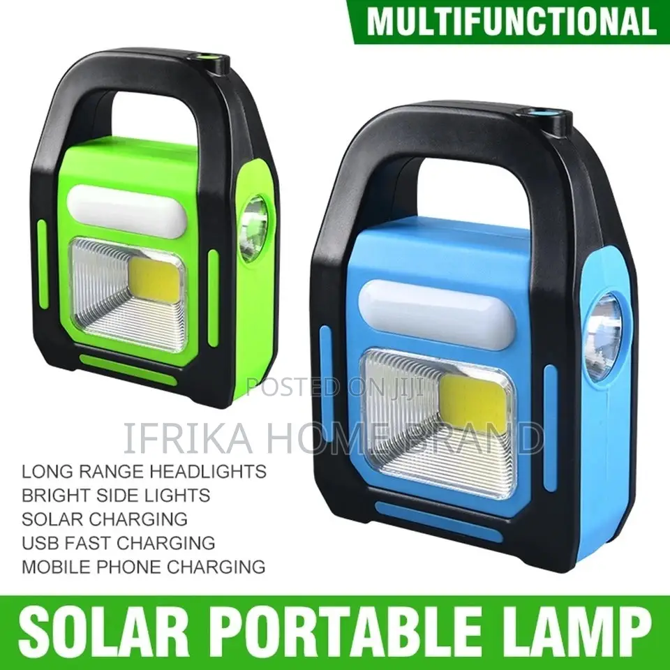 Solar LED Flashlight Handheld Lantern Power Bank Flashlight