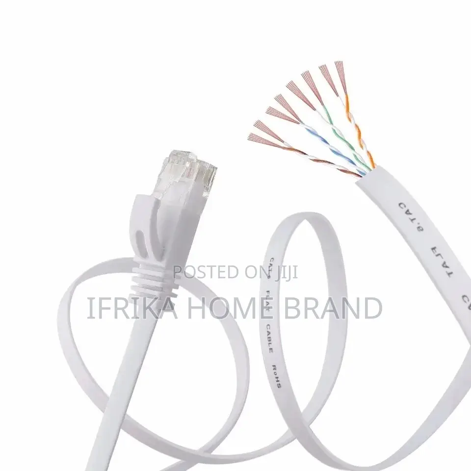 15M Pure Copper CAT6 Flat UTP Ethernet Network Cable RJ45