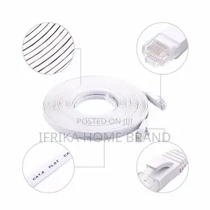 15M Pure Copper CAT6 Flat UTP Ethernet Network Cable RJ45