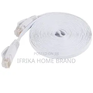 15M Pure Copper CAT6 Flat UTP Ethernet Network Cable RJ45
