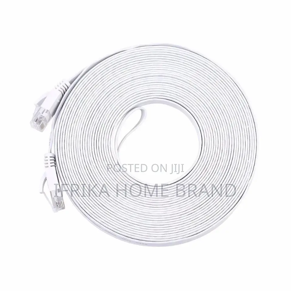 15M Pure Copper CAT6 Flat UTP Ethernet Network Cable RJ45