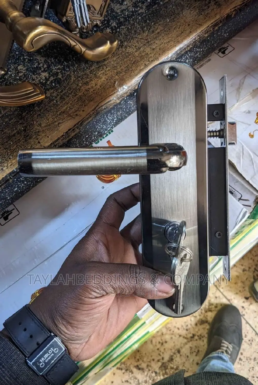 Laxmi Steel Door Handle With Lock