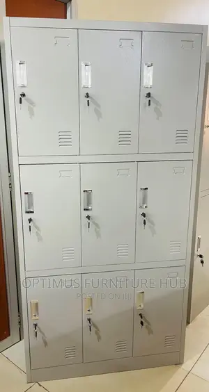 Photo - Metallic Locker (9 Compartments)