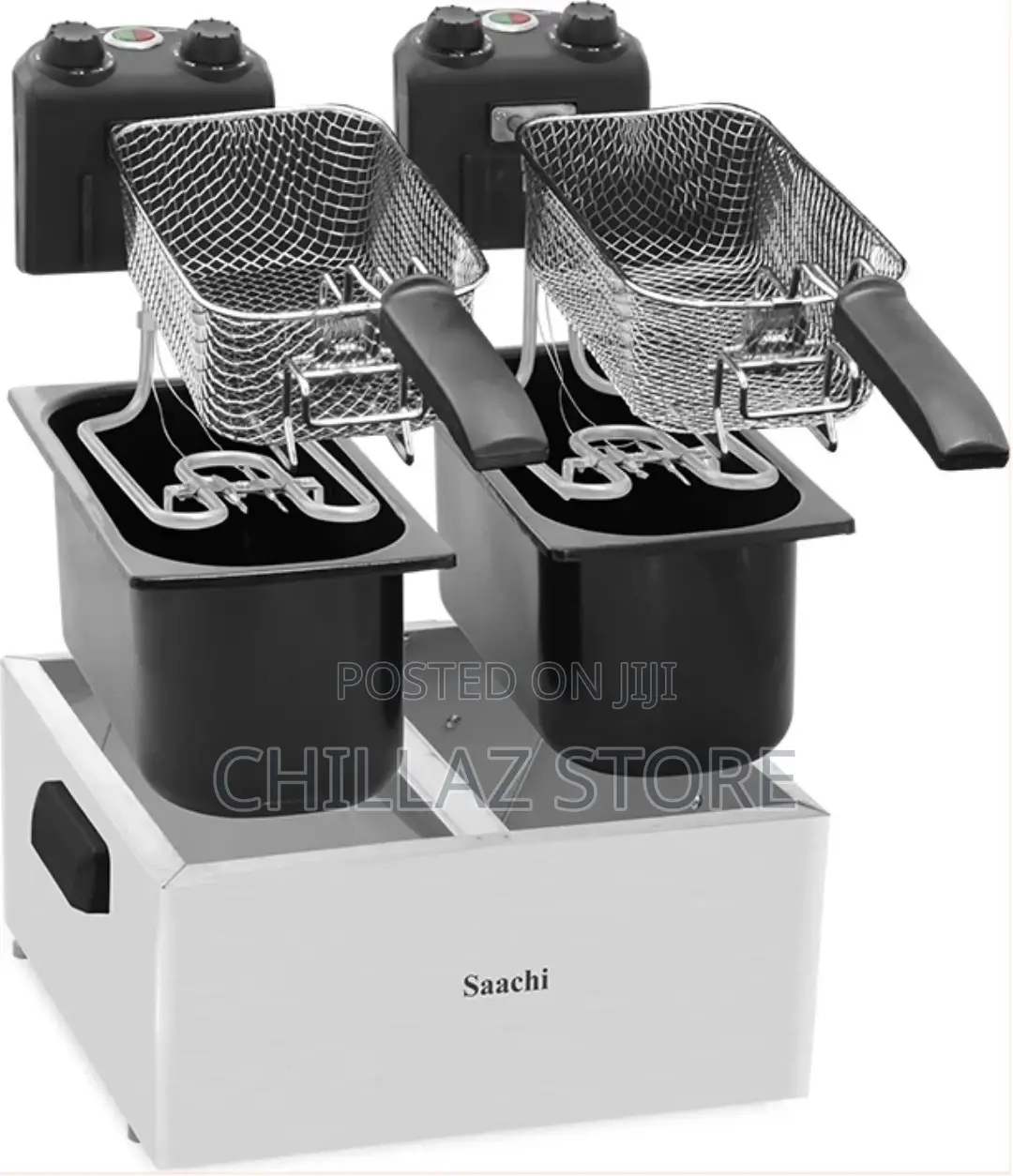 Saachi Double Deep Fryer NL-DF-4758 3L X 3L Stainless Steel
