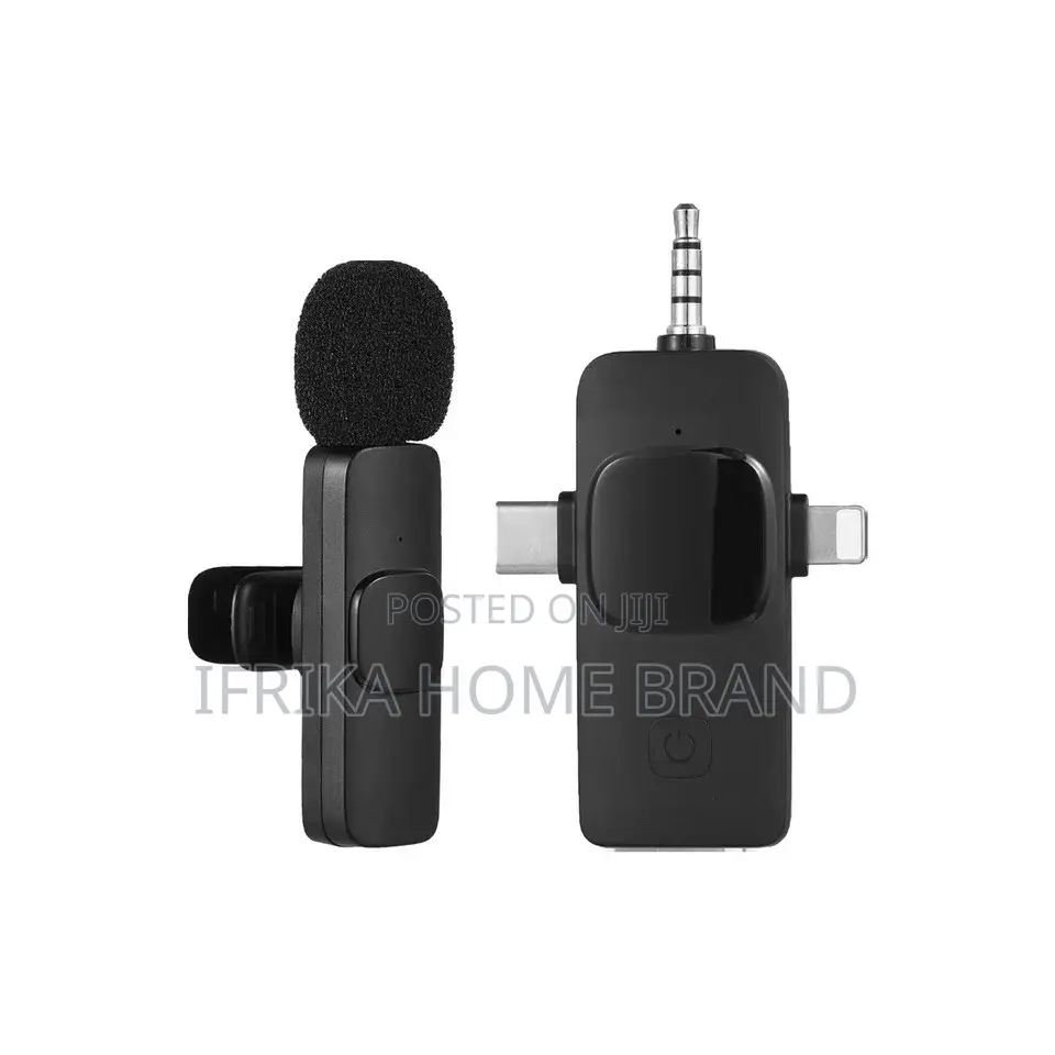3-in-1 Wireless Collar Clip Microphone Clip-on Microphone