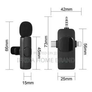 3-in-1 Wireless Collar Clip Microphone Clip-on Microphone