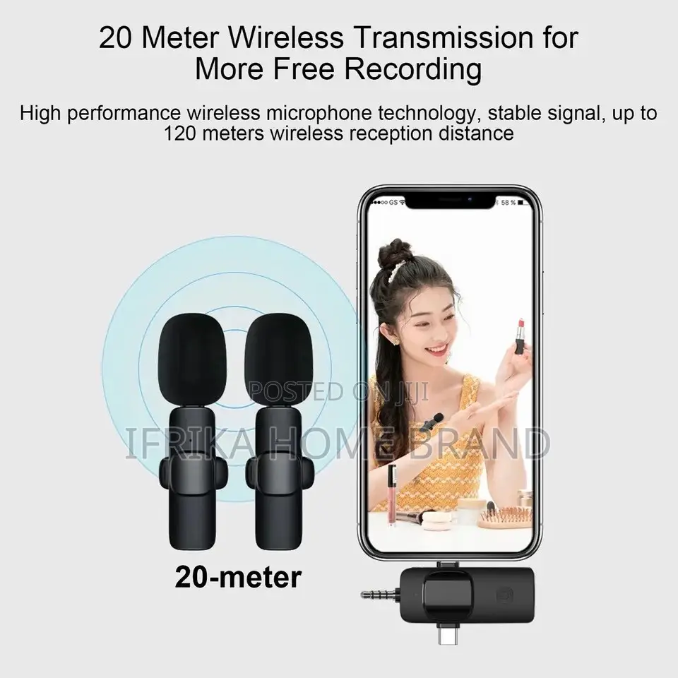 3-in-1 Wireless Collar Clip Microphone Clip-on Microphone