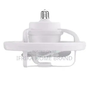 Remote Control Ceiling Fan Light E27 RGB Mini Fan Lamp Super