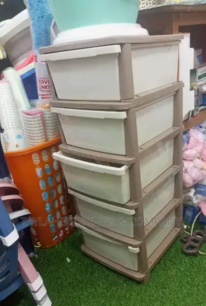 Photo - Portable and Sturdy Bathroom Narrow Cabinet Drawer Storage