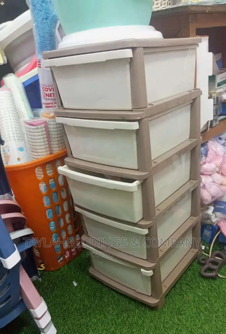 Portable and Sturdy Bathroom Narrow Cabinet Drawer Storage