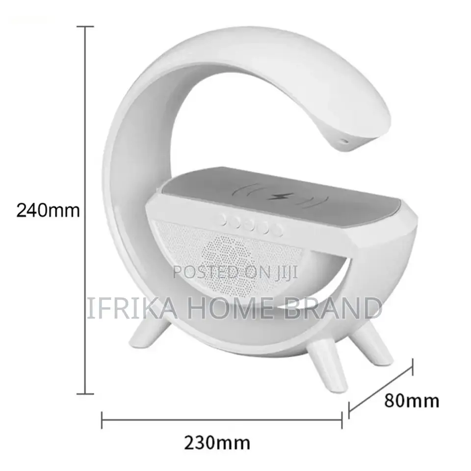 Bluetooth Speaker Alarm Clock Wireless LED Moon Lamp