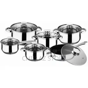 Kaisa Villa 12 Piece Stainless Steel Cookware Pots and Pans