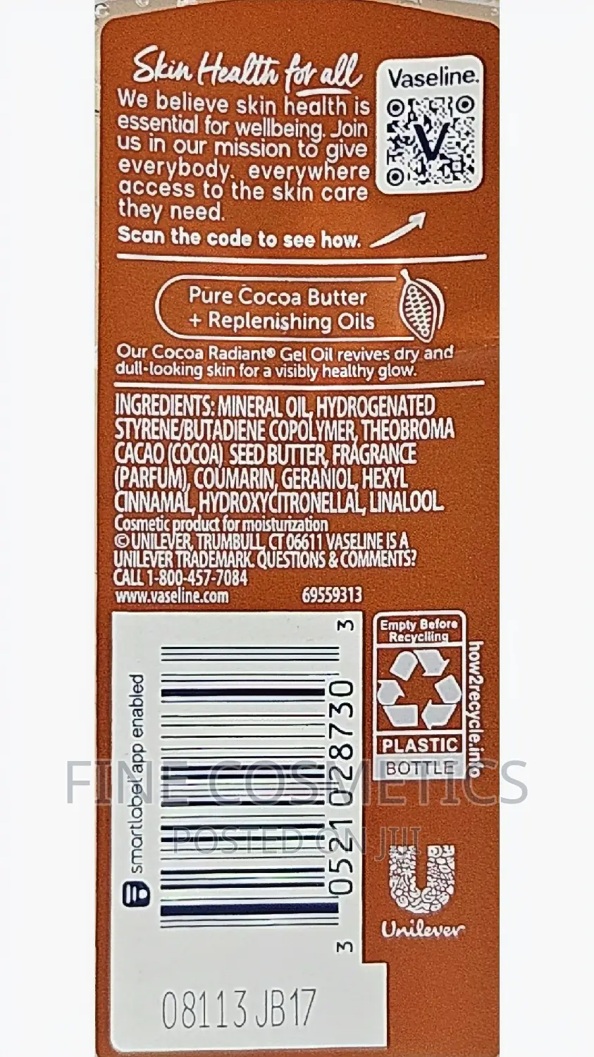 Vaseline Dry Skin Glowing Gels | Moisturising Body Oils.