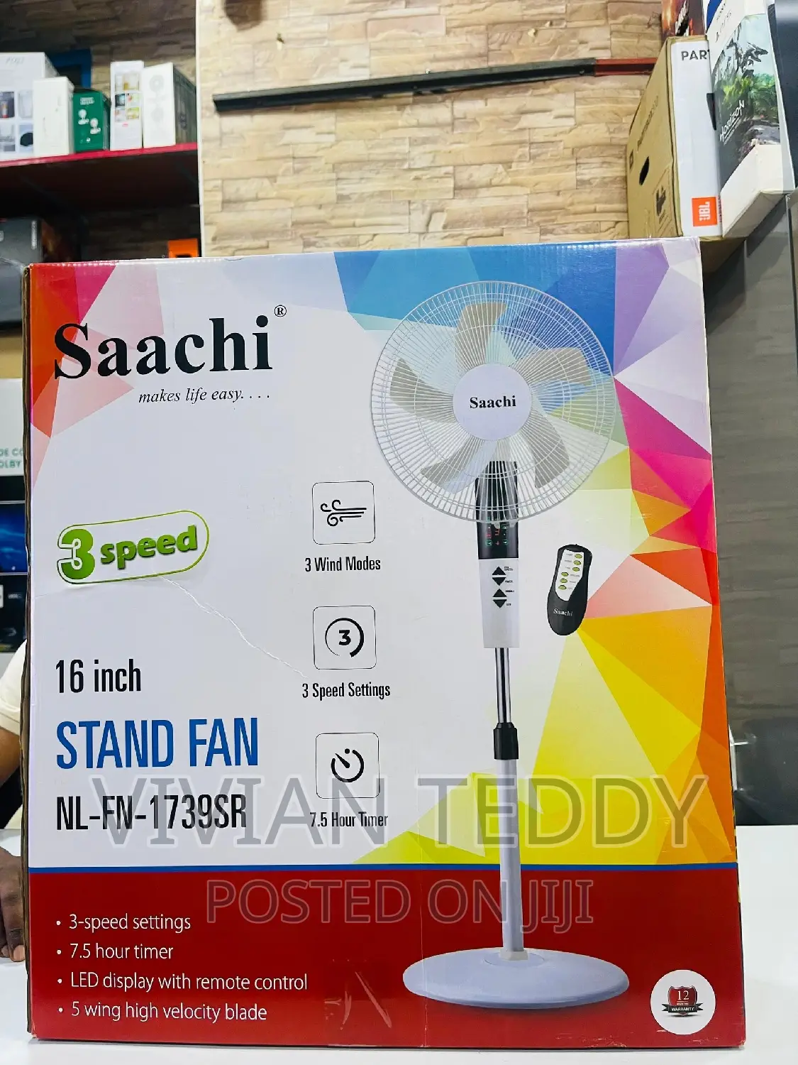 Saachi Standing Fan 16"
