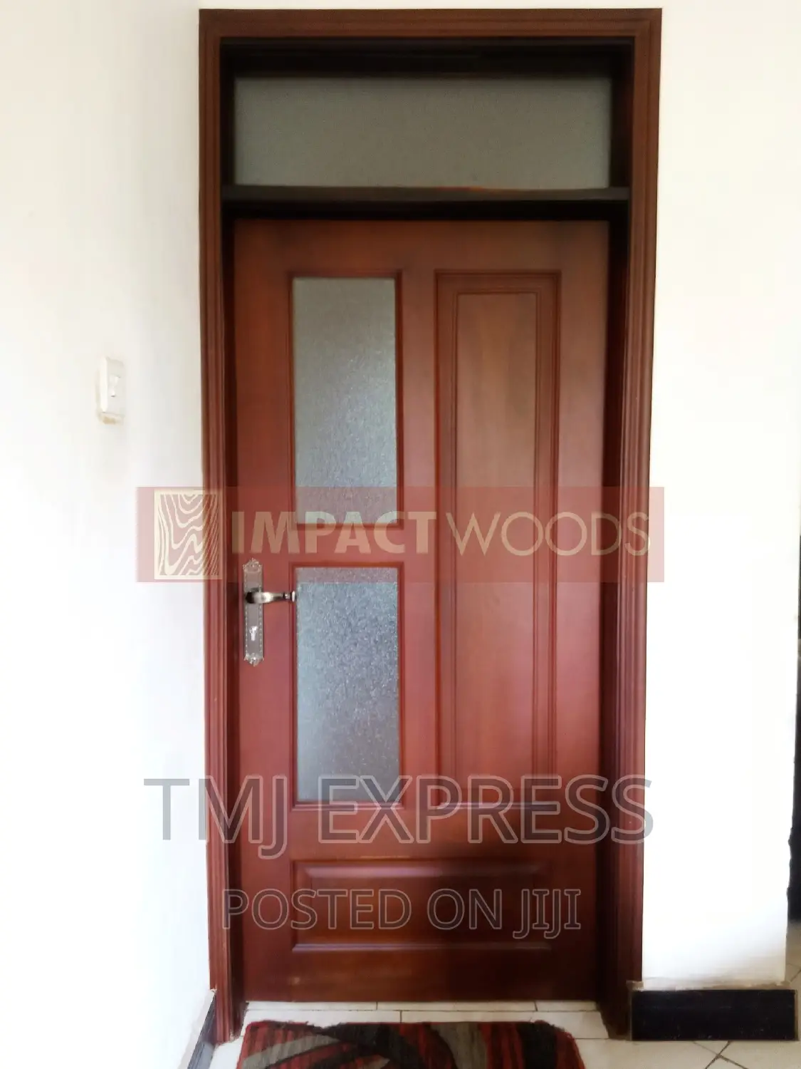 Modern Glazed Mahogany Doors