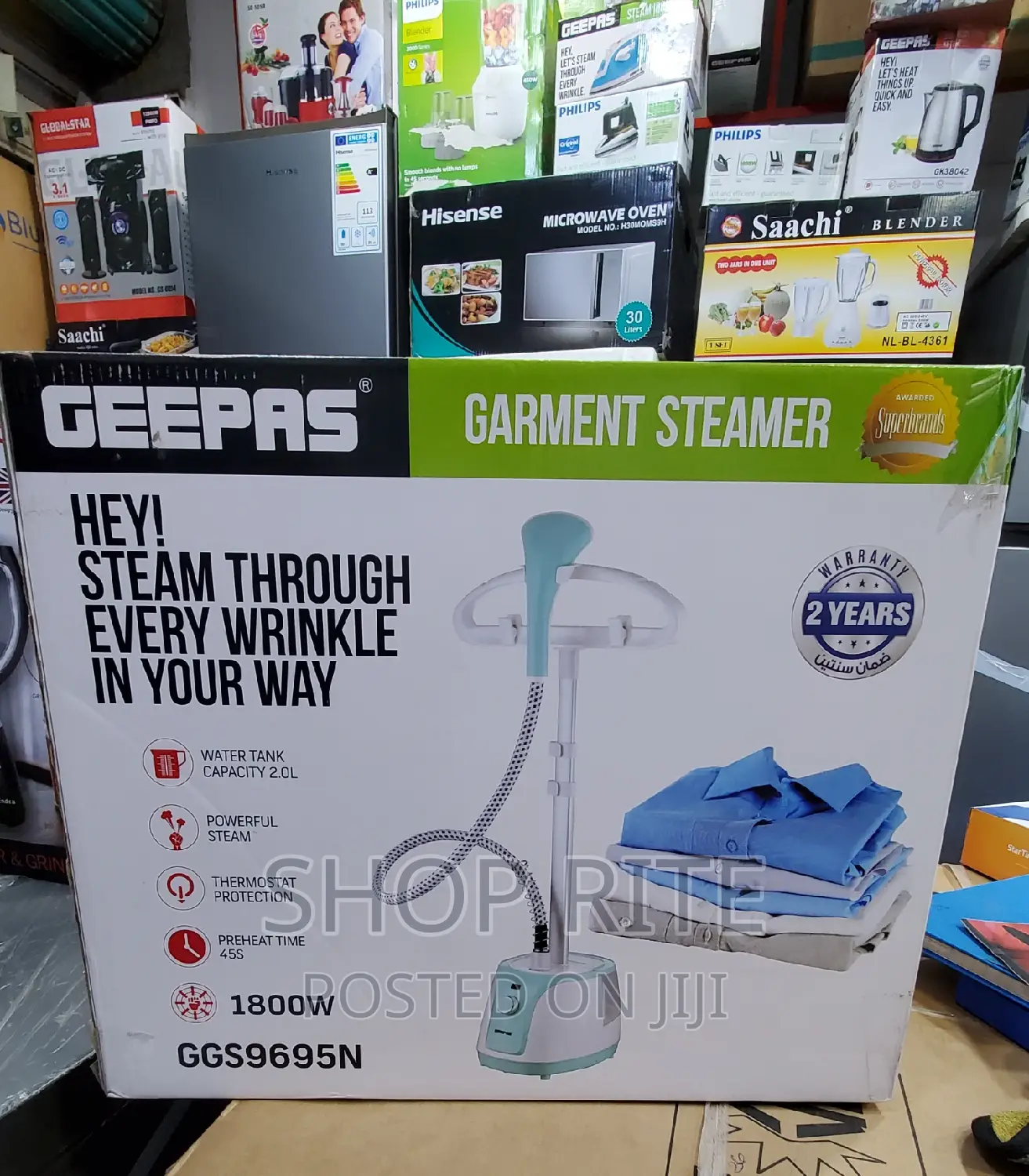 Geepas New Garment Steamer Commercial Heavy-Duty