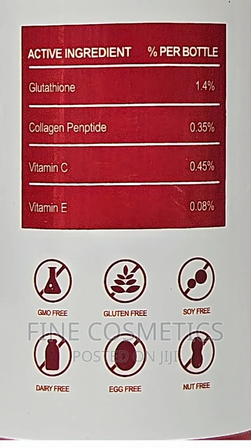 Nature's Cure Skin Whitening Gummies Strawberry Flavour. 30