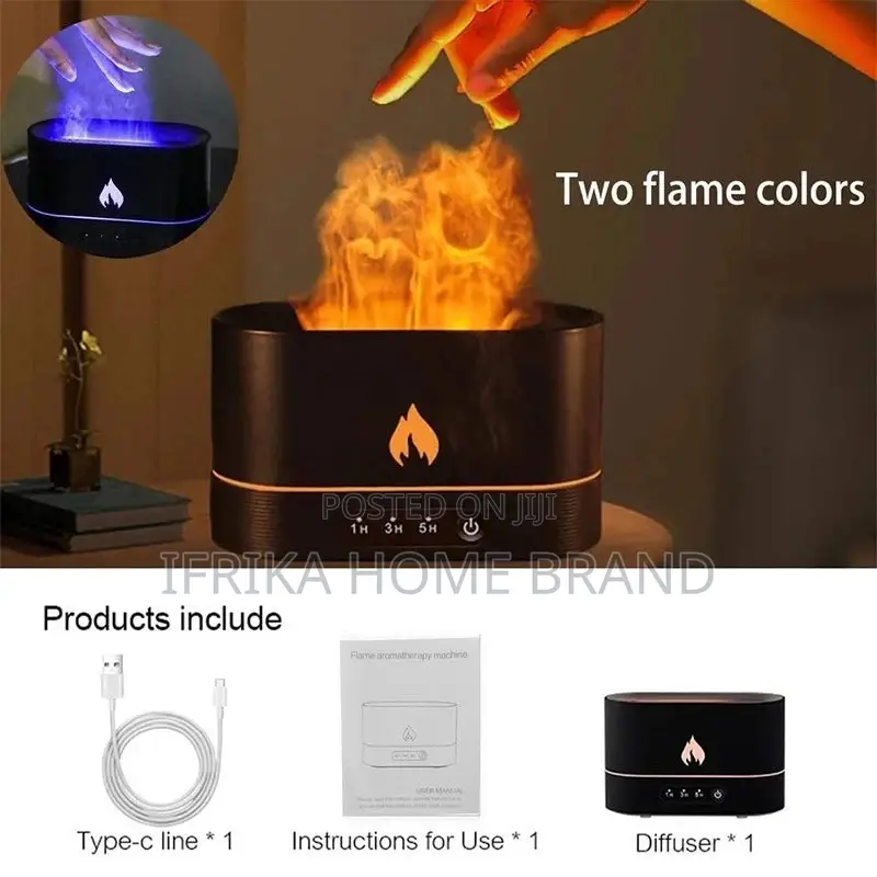 3D Simulation Flame Humidifier Home Desktop Automatic Spray