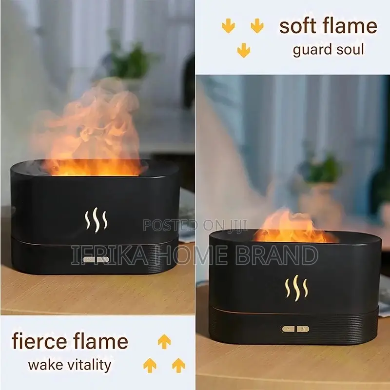 3D Simulation Flame Humidifier Home Desktop Automatic Spray