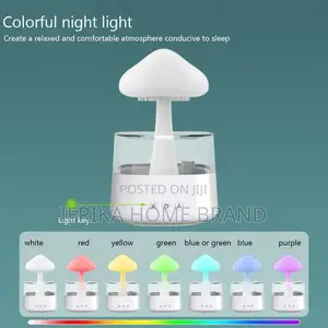 Mushroom Rain Electric Aroma Diffuser Colorful Night Light