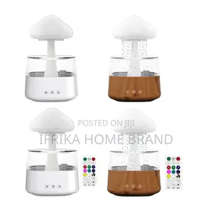 Mushroom Rain Electric Aroma Diffuser Colorful Night Light