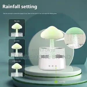 Mushroom Rain Electric Aroma Diffuser Colorful Night Light