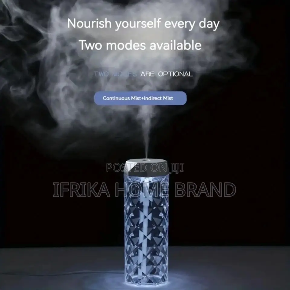 7 Colors Crystal Air Humidifier Portable Room Office Desktop