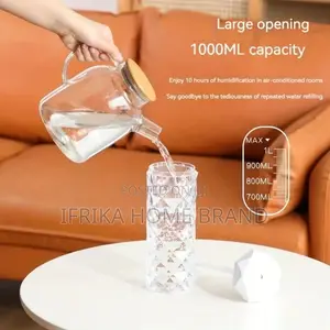 7 Colors Crystal Air Humidifier Portable Room Office Desktop