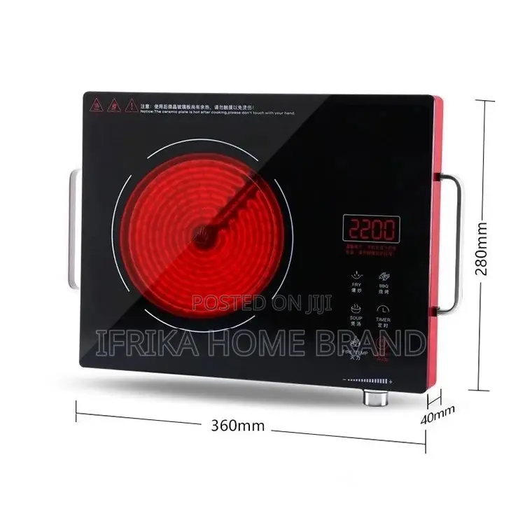 Single Infrared Hot Plate Cooker 2200W Electric Stove