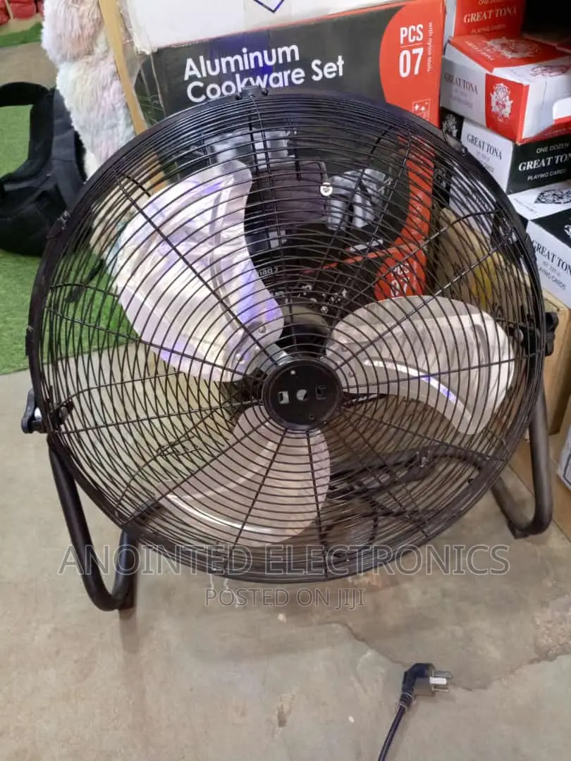 Floor Industrial Fans Black