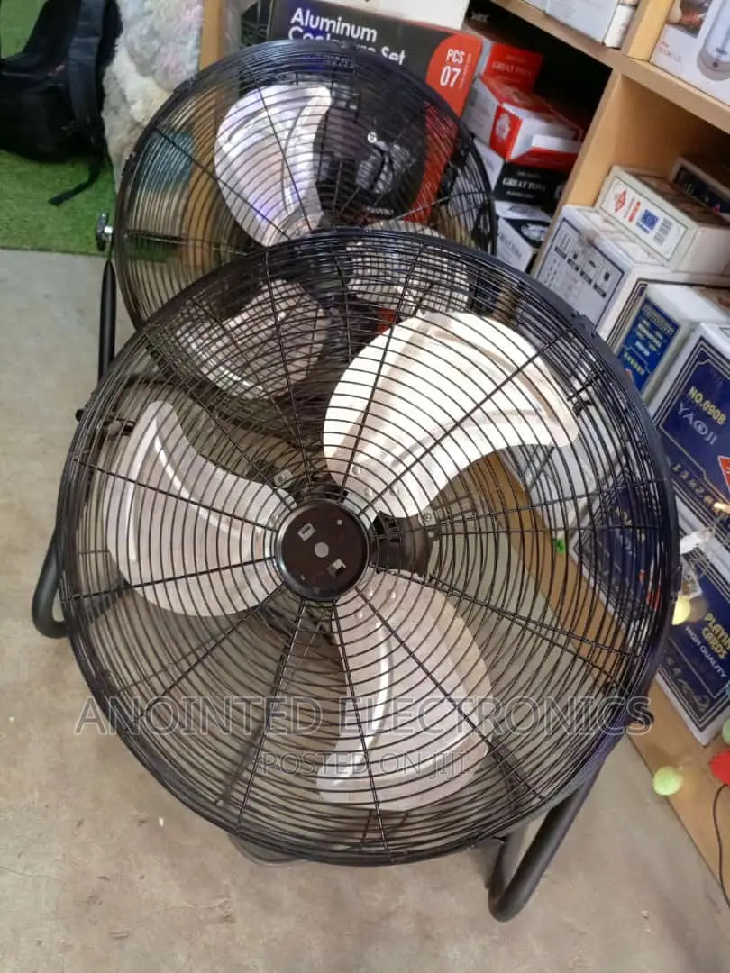 Floor Industrial Fans Black