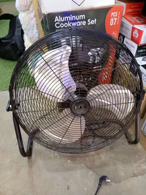 Floor Industrial Fans Black
