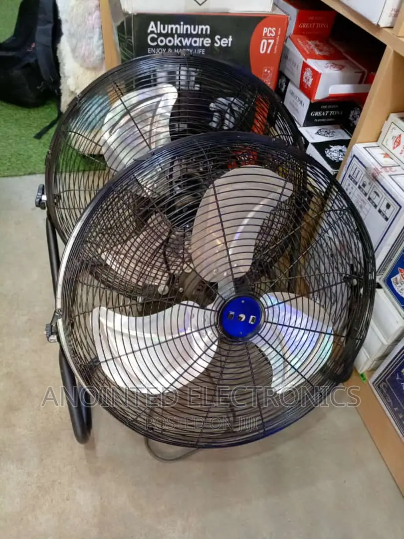 Floor Industrial Fans Black