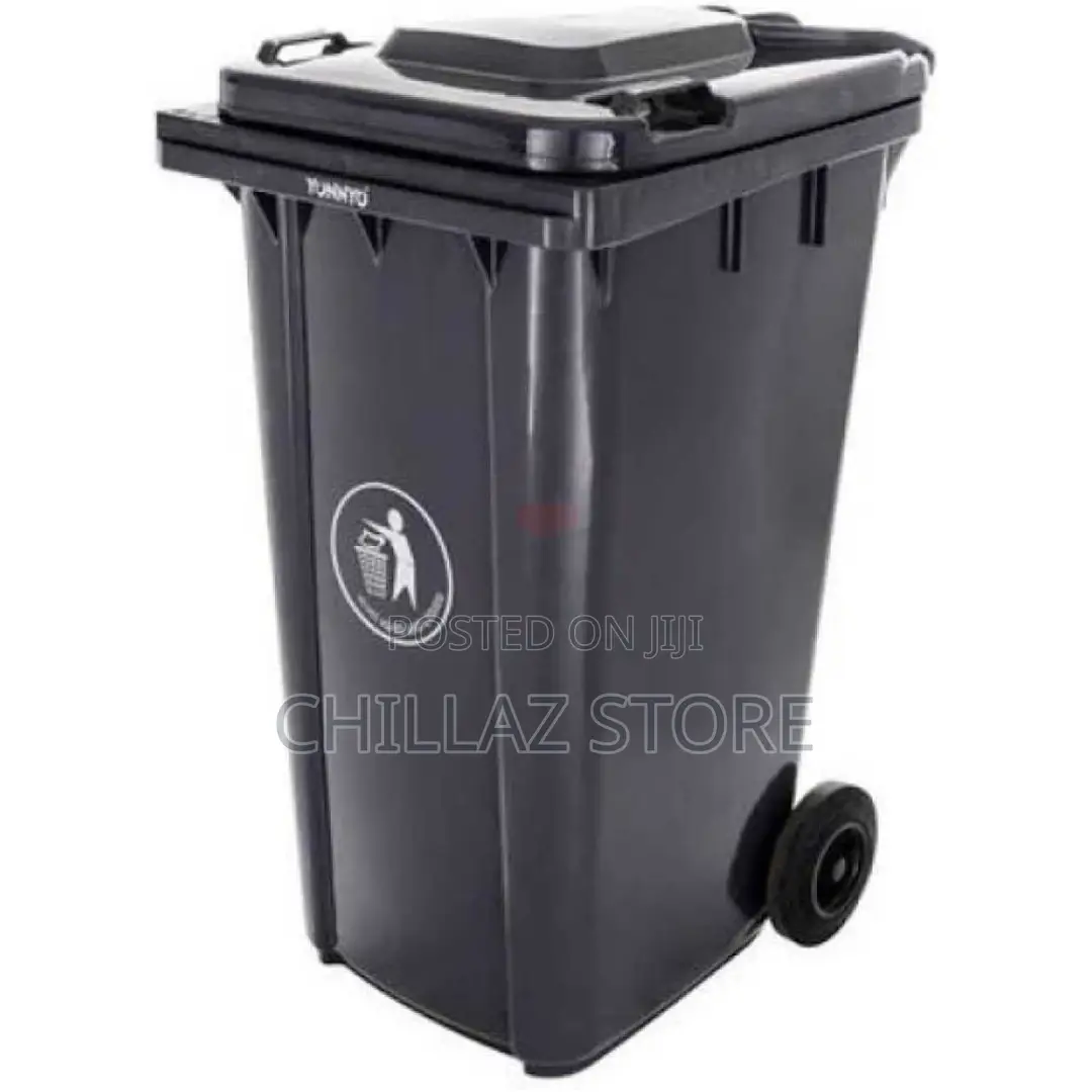 Outdoor 120L Plastic Dustbin Waste Bin, 120 Litres Dustbin