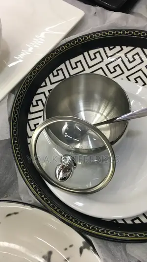 Steel Sugar Bowls With Glass Cover